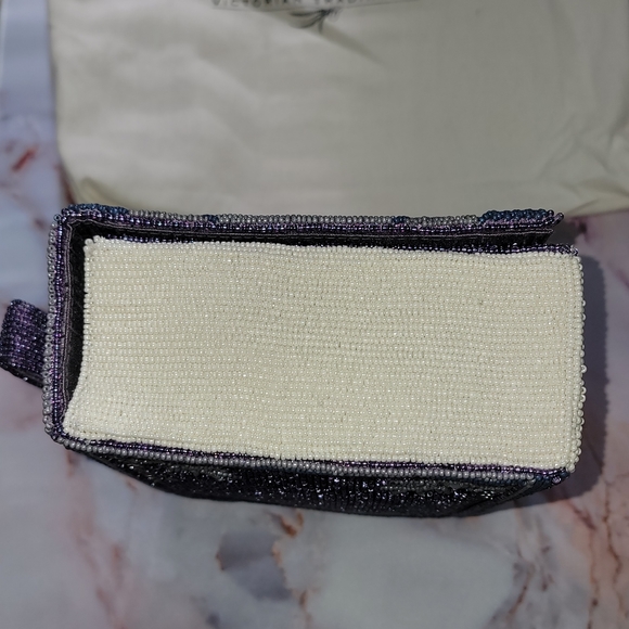 Hopeless Romantic Edgar Allen Poe The Raven Beaded Book Shaped Purse - Picture 6 of 10